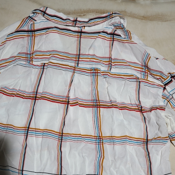 3 for $15 / LUSH • plaid chiffon tunic - Picture 10 of 12